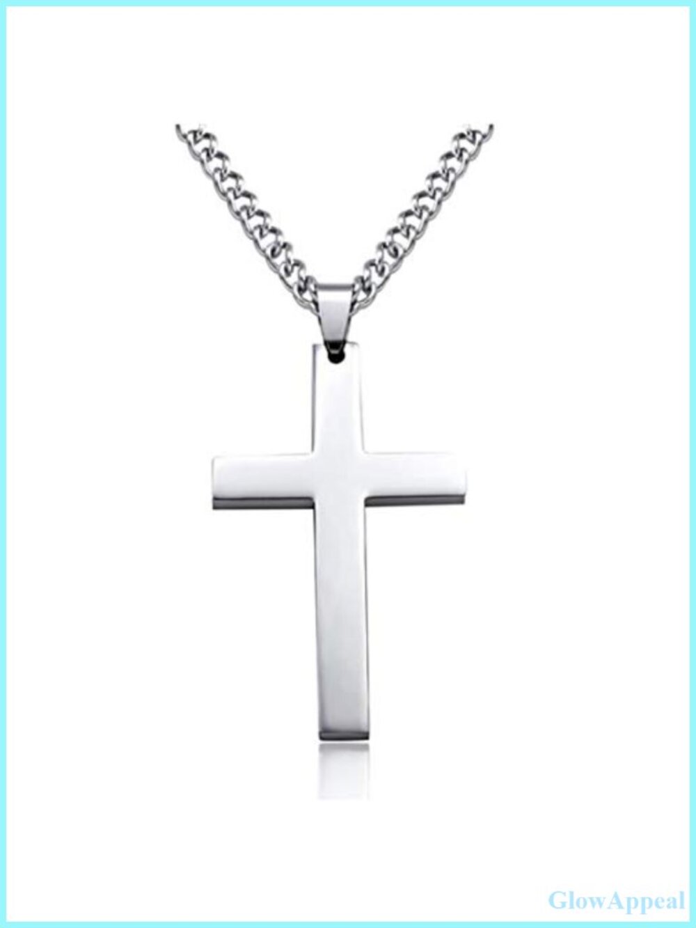 Cross Necklace Pendant 23" Cable Chain Lobster Clasp Fashion Jewelry
